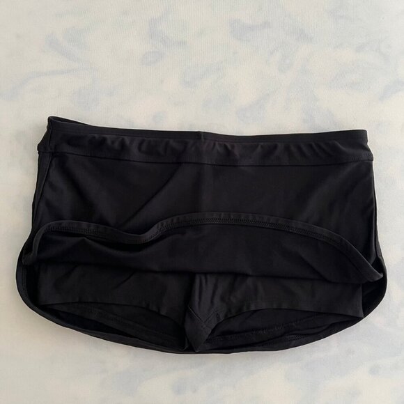 Next Black Spandex Micro Mini Lotus Swim Skort - Picture 3 of 8